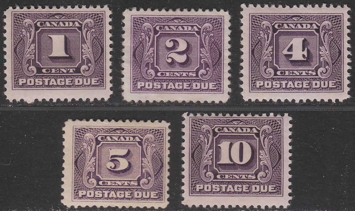 Canada 1906 King Edward VII Postage Due Set Mostly Mint SG D1-D8 cat £140