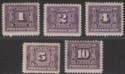 Canada 1906 King Edward VII Postage Due Set Mostly Mint SG D1-D8 cat £140