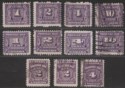Canada 1930-35 King George V Postage Due Selection to 10c Used