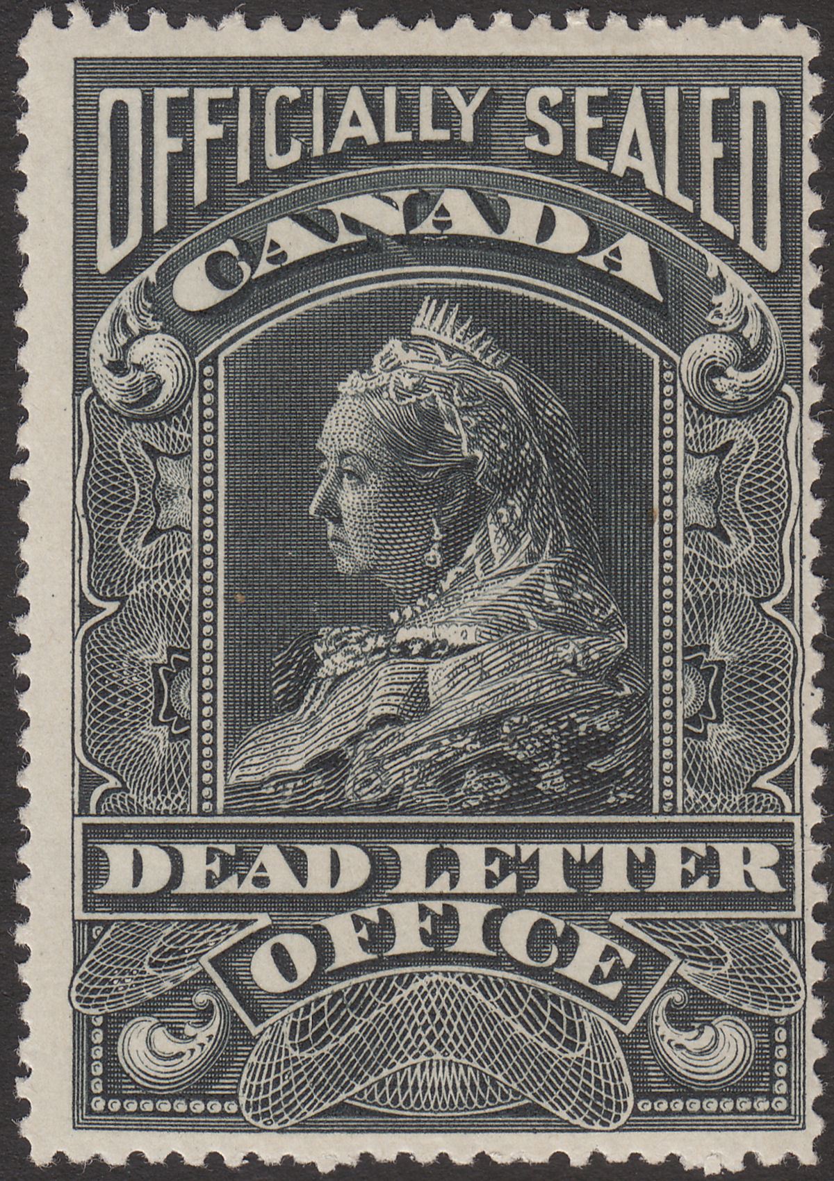 Canada 1907 QV Offically Sealed Dead Letter Office Label Mint Unitrade OX3
