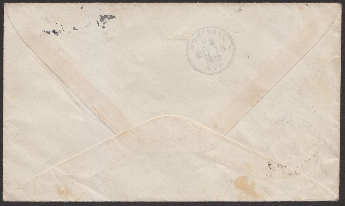 Canada 1929 KGV 1c Lady Rodney First Voyage Cover PAQUEBOT-KINGSTON Jamaica
