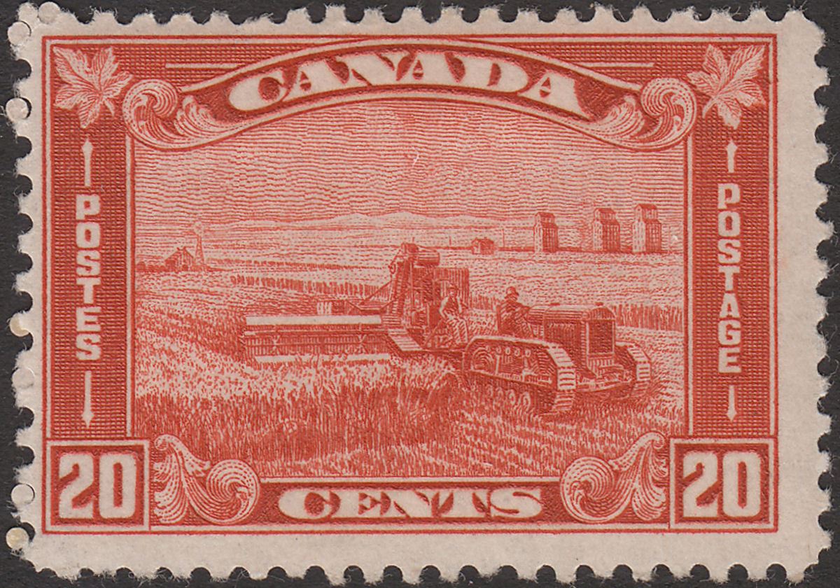 Canada 1930 KGV Harvesting 20c Red Mint SG301 cat £35