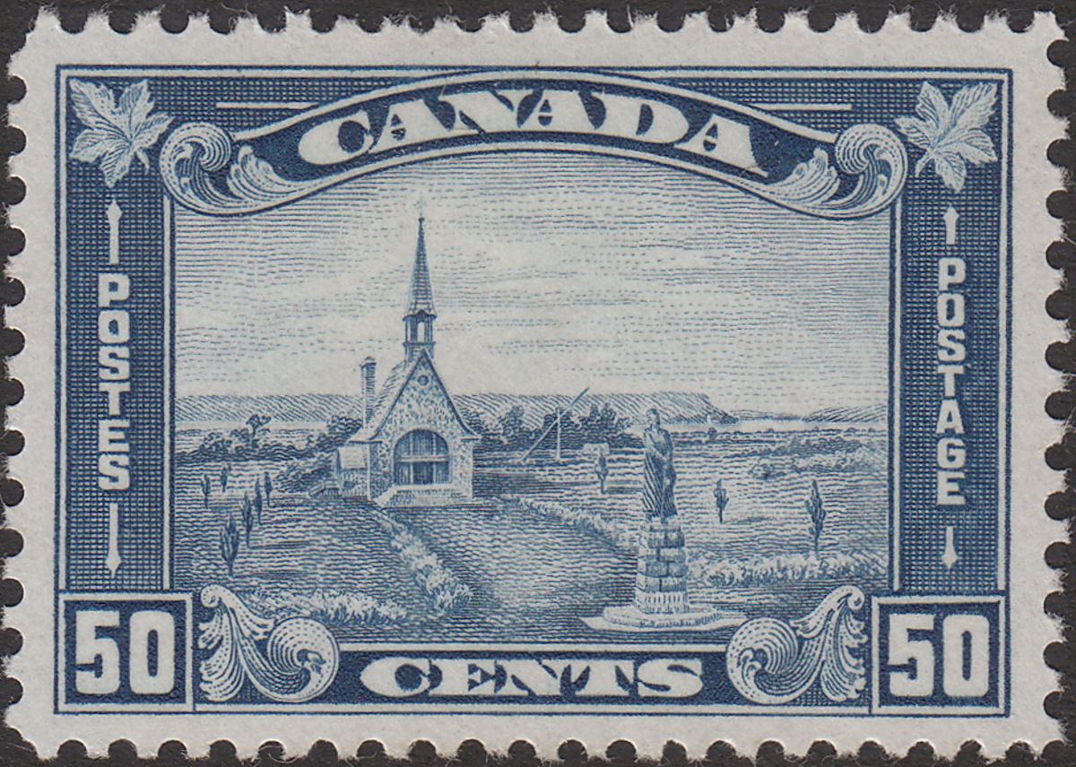 Canada 1930 KGV Memorial Church 50c Blue Mint SG302 cat £120