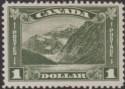 Click for more photos and details Canada 1930 KGV Mount Edith Cavell $1 Olive-Green Mint SG303 cat £180