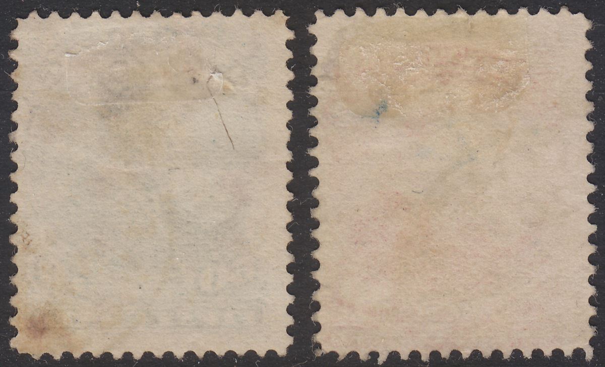 Canada 1893 QV Widow Weeds 20c Vermilion, 50c Blue Used SG115-116 cat £135