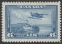 Click for more photos and details Canada 1938 KGVI Air 6c Blue Mint SG371
