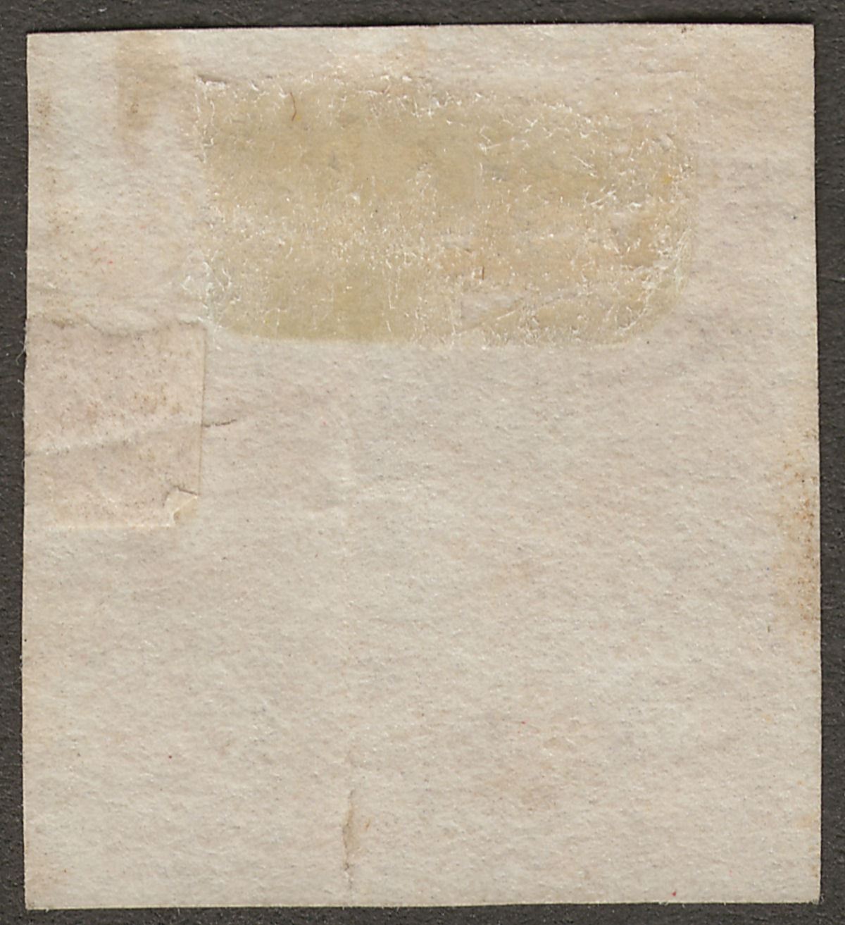 Canada Colony 1857 QV ½d Deep Rose Imperf Used cat £600 four margins tears fault