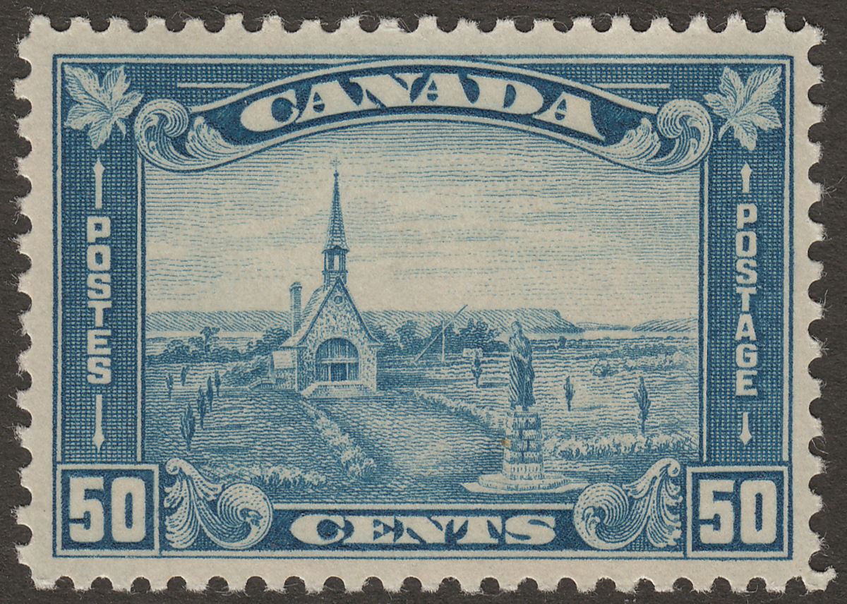 Canada 1930 KGV Memorial Church 50c Blue Mint SG302 cat £90