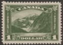 Click for more photos and details Canada 1930 KGV Mount Edith Cavell $1 Olive-Green Mint SG303 cat £130