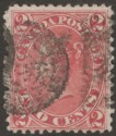 Click for more photos and details Canada Colony 1864 Queen Victoria 2c Bright Rose Used SG45 cat £170