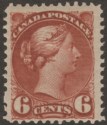 Click for more photos and details Canada 1890 QV Small Queen 6c Deep Chestnut Mint SG107 cat £50