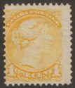 Click for more photos and details Canada 1877 QV Small Queen 1c Pale Dull Yellow Mint SG74 cat £65