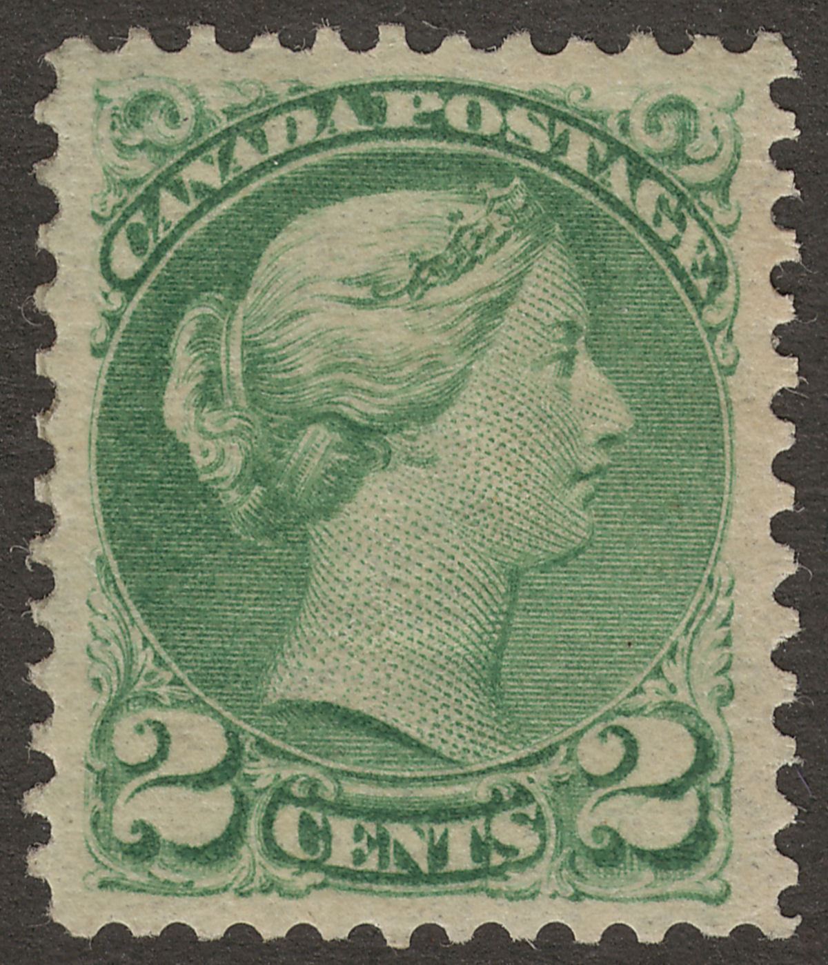 Canada 1878 QV Small Queen 2c Green Mint SG78? cat £60
