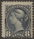 Click for more photos and details Canada 1893 QV Small Queen 8c Blackish Purple Mint SG120 cat £110 prob regummed