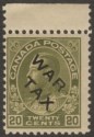Click for more photos and details Canada 1915 KGV War Tax Overprint 20c Olive-Green UM Mint SG226 cat £60 MNH