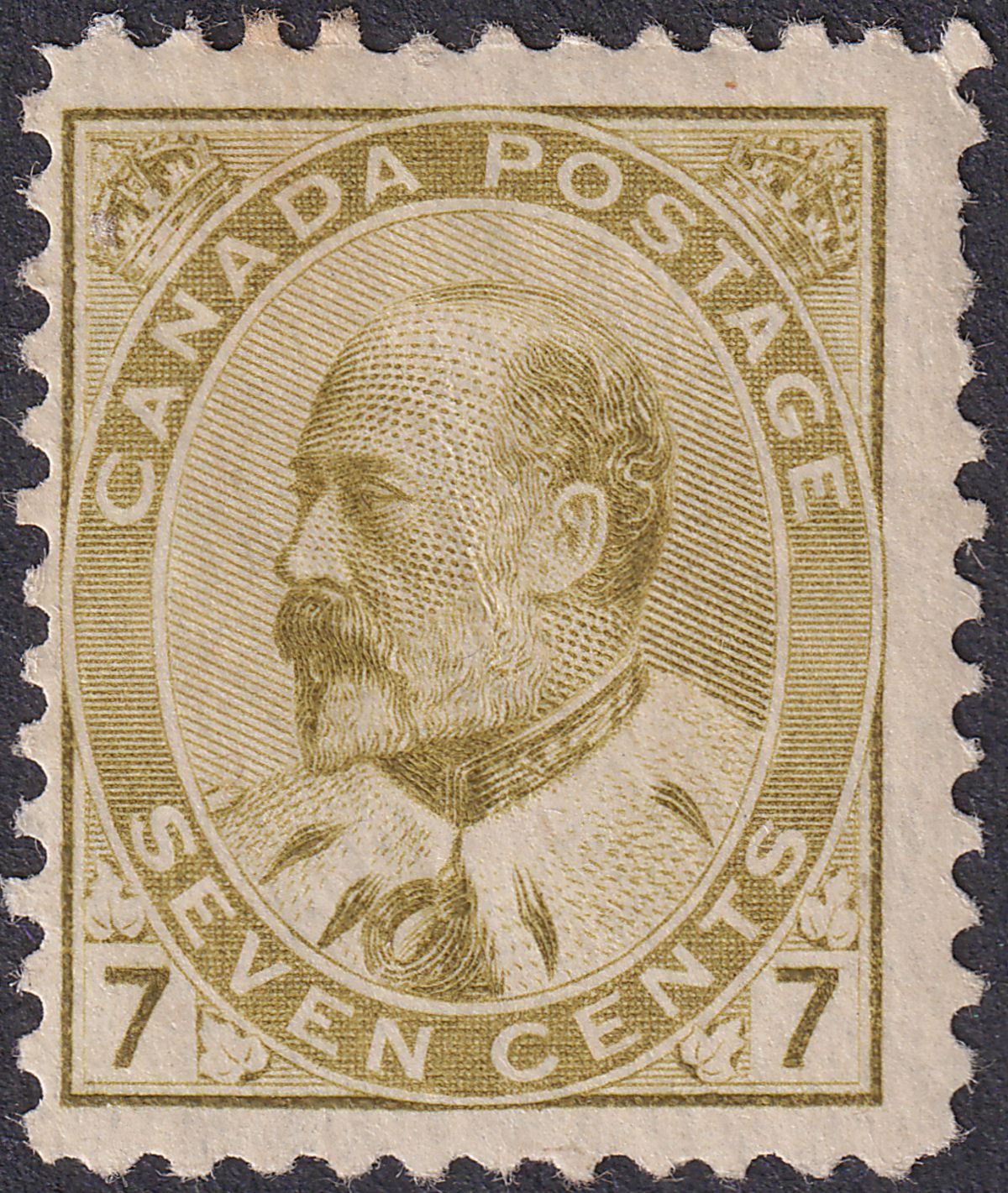 Canada 1912 King Edward VII 7c Straw Mint SG181a cat £120