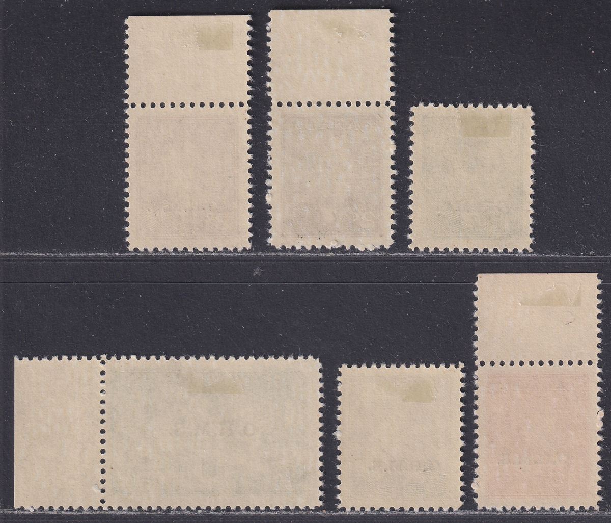 Canada 1949-50 KGVI Official OHMS Overprint Set Mint SG O172-O177 cat £65
