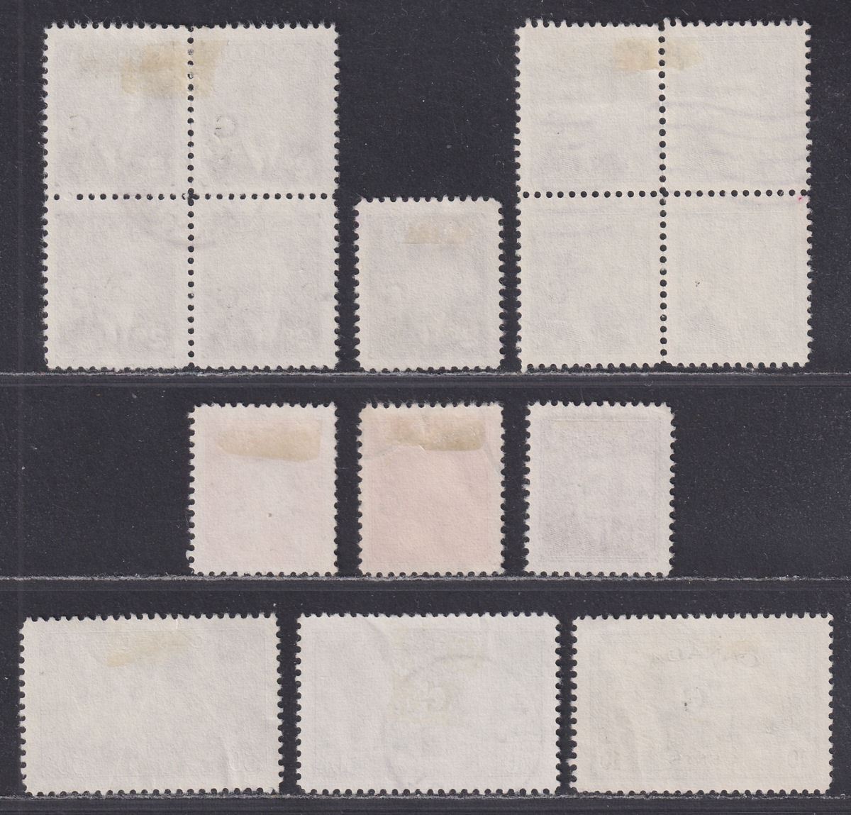 Canada 1950-52 KGVI Official G Overprint Part Set to 50c Used