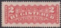 Canada 1888 Queen Victoria Registration 2c Rose-Carmine Mint SG R4 cat £180 flts