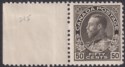 Click for more photos and details Canada 1912 King George V 50c Grey-Black UM Mint SG214 cat £150 MNH light bend