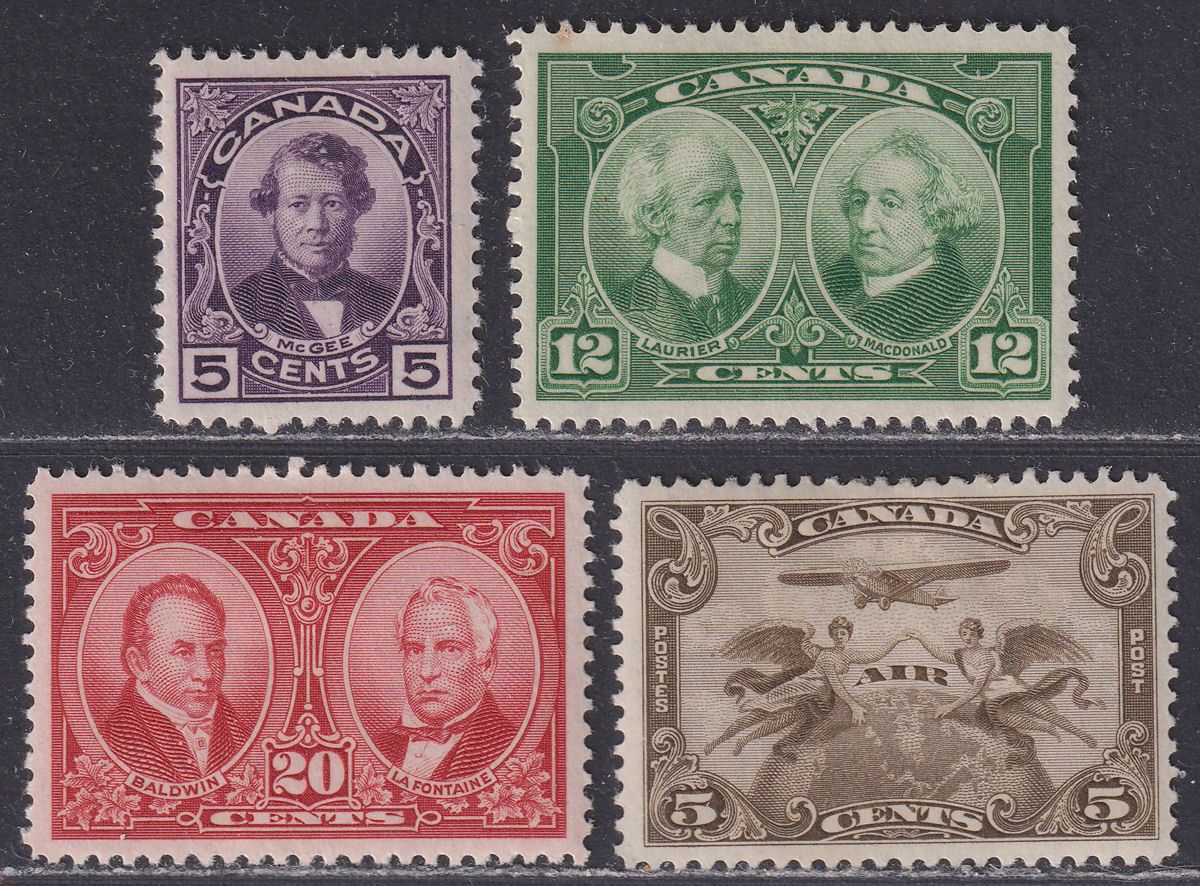 Canada 1927 KGV Confederation Historical Set + Airmail 5c Mint SG271-274 cat £50