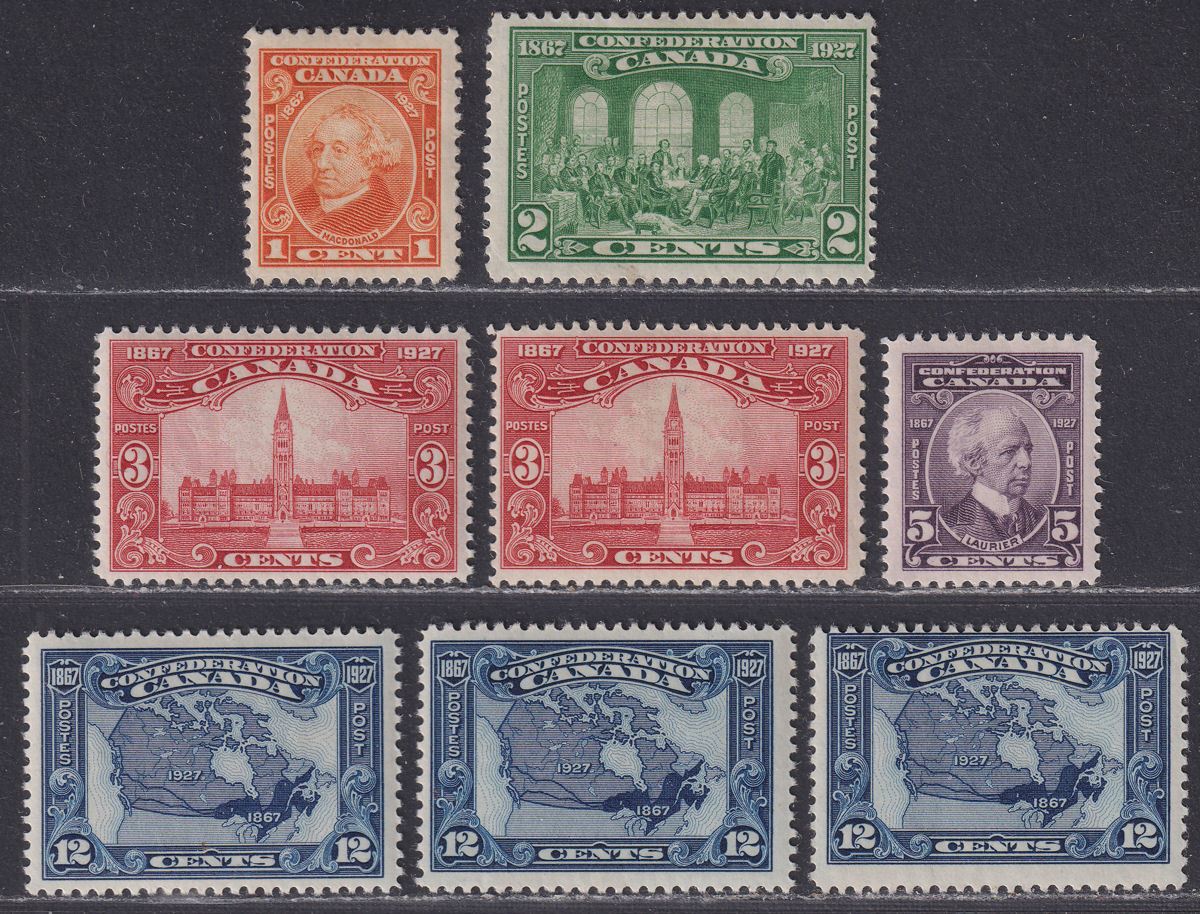 Canada 1927 KGV 60th Anniv of Confederation Commem Set Mint SG266-270 cat £42+