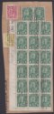 Canada c1931 KEVII 7c, 2c, KGV 1c x 20 Used on Piece with WINDSOR Postmarks