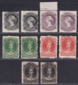 Click for more photos and details Nova Scotia 1860-63 Queen Victoria Selection to 12½c Mint