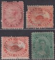 Click for more photos and details Canada Colony 1859 Queen Victoria Selection to 12½c Used 5c DAMAGED