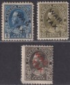 Click for more photos and details Canada 1915 KGV War Tax Overprint Set Mint SG225-227 cat £450 FAULTY - THINS