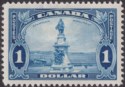 Click for more photos and details Canada 1935 KGV Champlain Monument $1 Bright Blue Mint SG351 cat £50