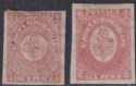 Click for more photos and details Newfoundland 1862 QV 4d, 6d Rose-Lake Imperforate Unused SG18 SG20 c£85 as mint
