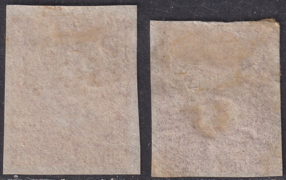 Newfoundland 1862 QV 4d, 6d Rose-Lake Imperforate Unused SG18 SG20 c£85 as mint