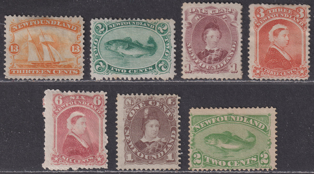 Newfoundland 1865-82 Queen Victoria Selection to 13c Mostly Unused