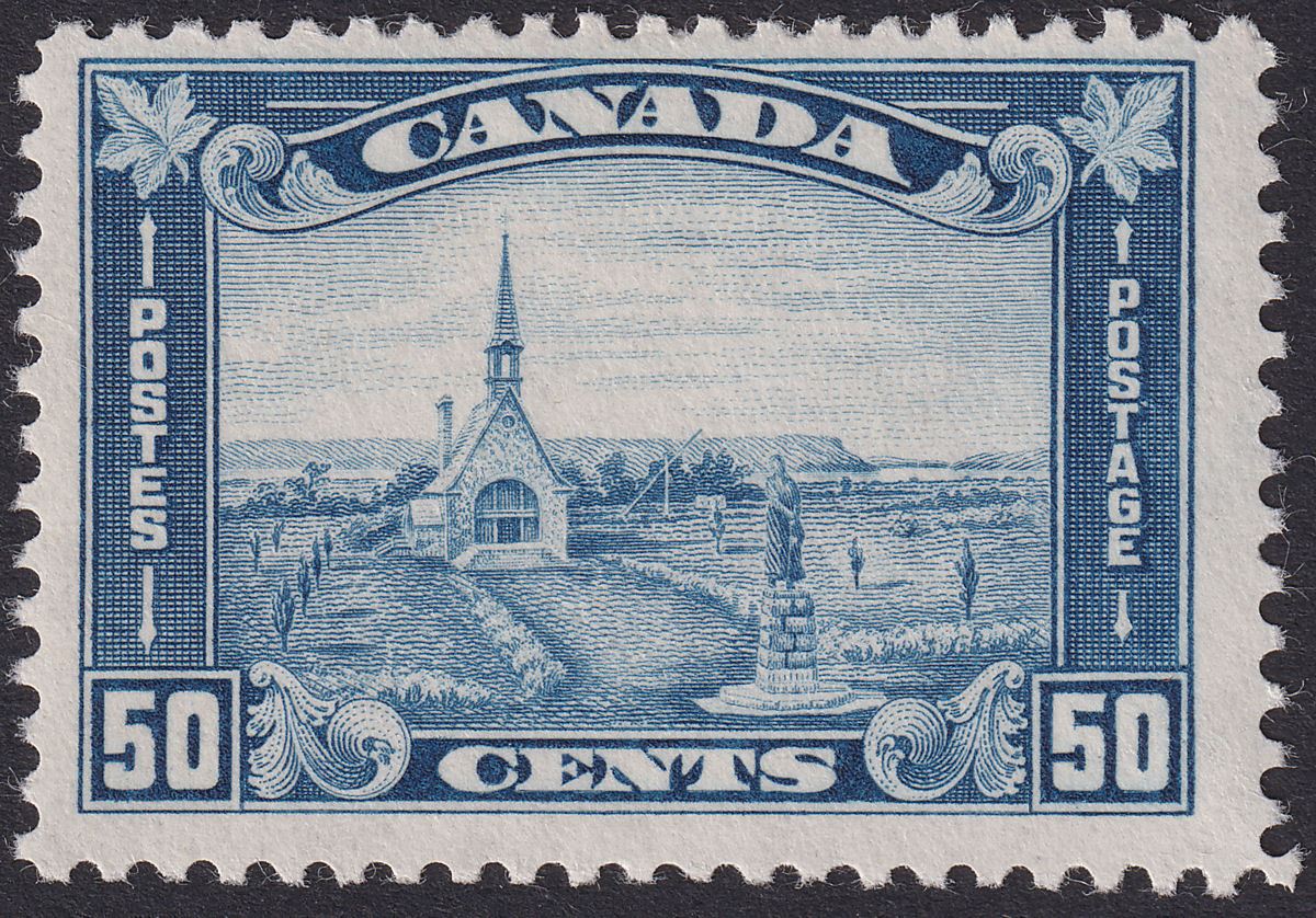 Canada 1930 KGV Memorial Church 50c Blue Mint SG302 cat £120
