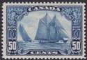 Canada 1929 KGV Bluenose 50c Blue Mint SG284 cat £190 with INDENT