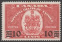 Click for more photos and details Canada 1939 KGVI Special Delivery 10c on 20c Mint SG S11