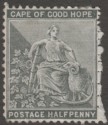 Click for more photos and details Cape of Good Hope 1875 QV ½d wmk CC Inverted Unused SG28w