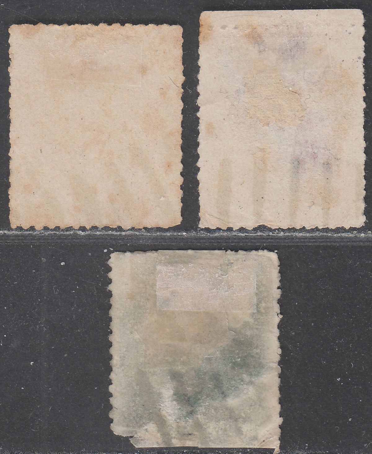 Cape of Good Hope QV Hope Seated 1d, 6d, 1sh Forgeries "Used" FAULTY