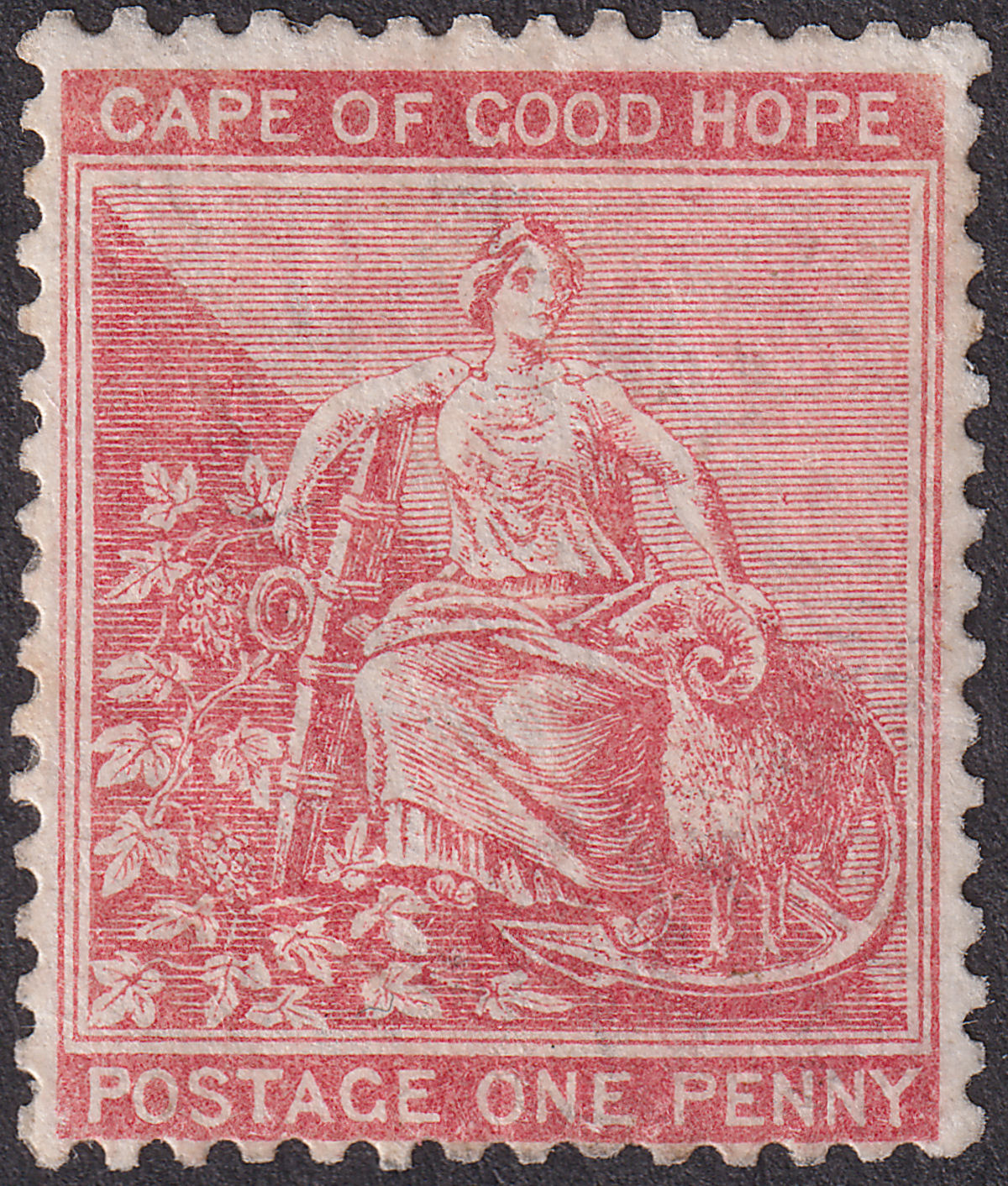 Cape of Good Hope 1882 QV Hope 1d Deep Rose-Red Mint SG41a cat £95
