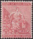 Click for more photos and details Cape of Good Hope 1882 QV Hope 1d Deep Rose-Red Mint SG41a cat £95