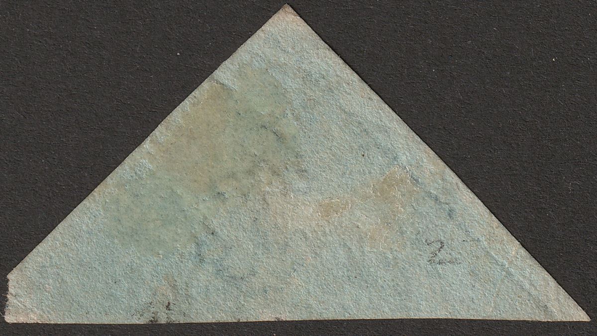 Cape of Good Hope 1853 QV Triangle 4d Blue on slight Blue Paper Used SG4a c£225