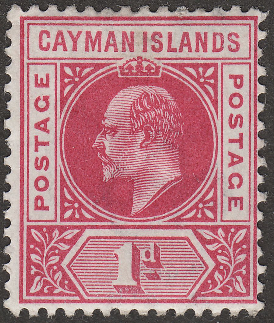 Cayman Islands 1903 KEVII 1d Carmine wmk Crown Mint SG4