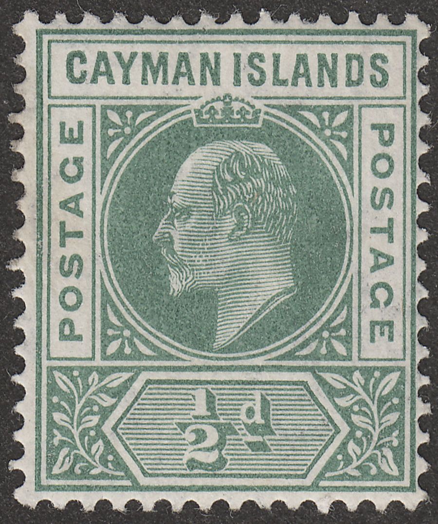 Cayman Islands 1905 KEVII ½d Green wmk Multi Crown Mint SG8