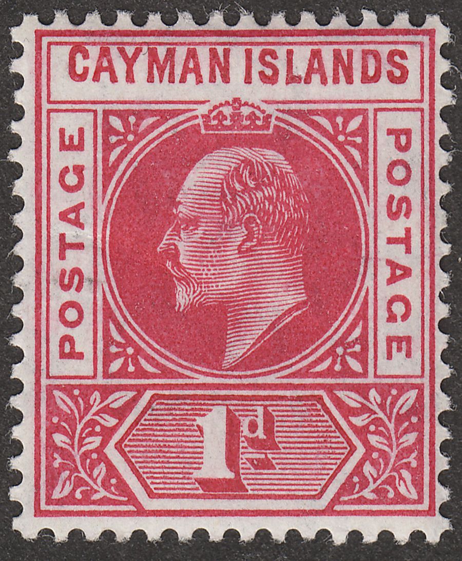 Cayman Islands 1905 KEVII 1d Carmine wmk Multi Crown Mint SG9