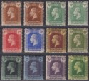 Cayman Islands 1921-26 KGV wmk Multi Script CA Part Set to 5sh Mint