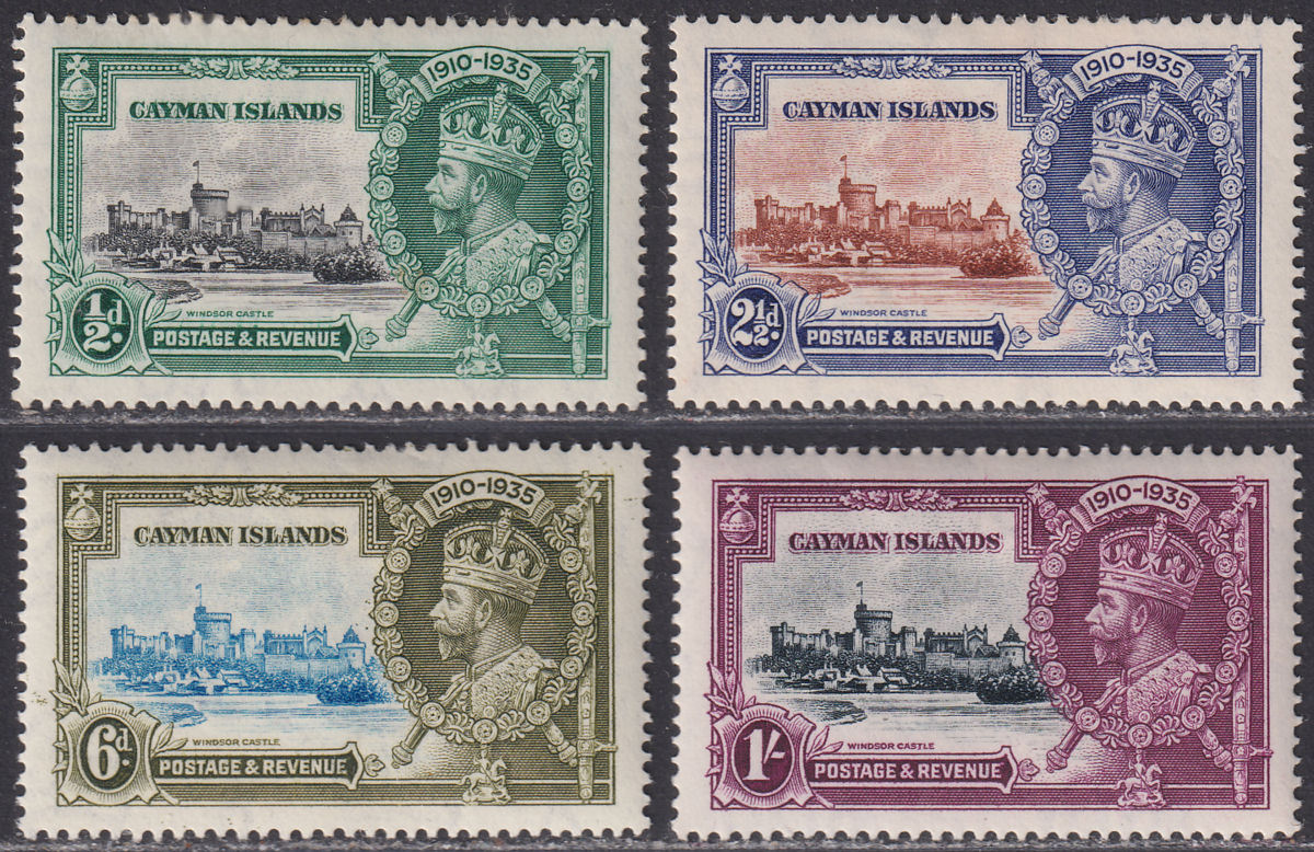 Cayman Islands 1935 KGV Silver Jubilee Set Mint SG108-111 cat £25