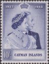 Cayman Islands 1948 KGVI Royal Silver Wedding 10sh Violet-Blue Mint SG130 cat£26