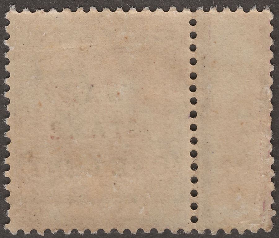 Ceylon 1918 KGV War Tax 1c on 5c Purple wmk Inverted and Reversed Mint SG335y