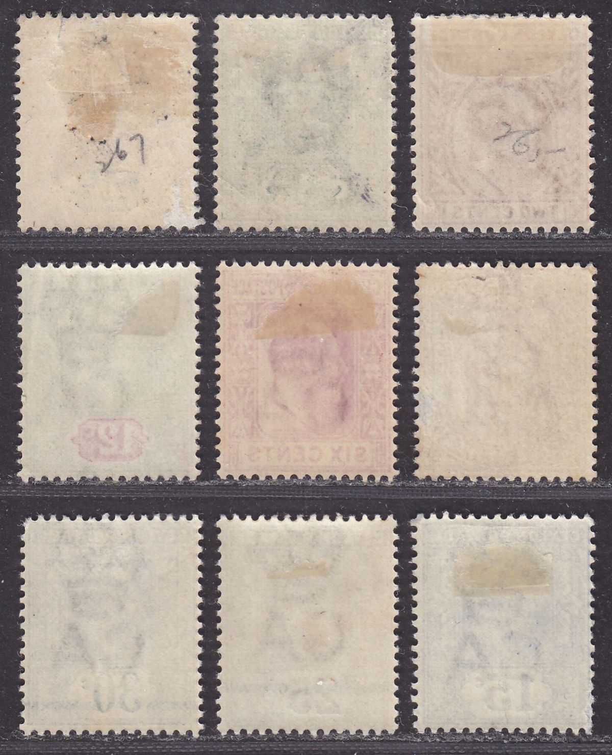 Ceylon 1903 King Edward VII Set to 30c Mint SG265-273